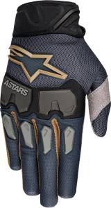 AVIATOR RACEFEND GLOVES BLACK/GOLD/GREY 2X