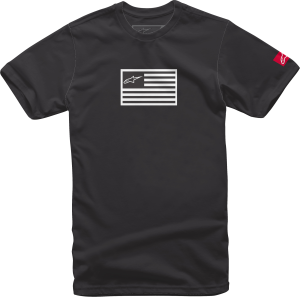 FLAGGED TEE BLACK 2X