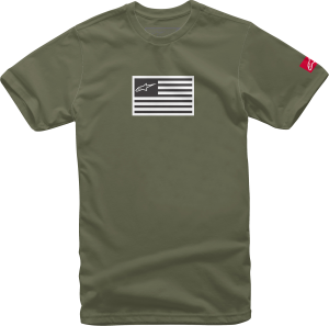 FLAGGED TEE MILITARY 2X