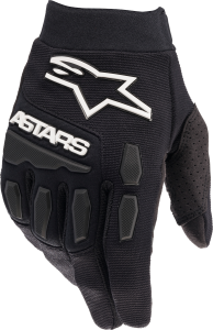 YOUTH FULL BORE GLOVES BLACK/WHITE Y3XS