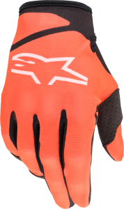 YOUTH RADAR GLOVES ORANGE/BLACK Y3XS