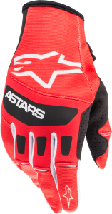 TECHSTAR GLOVES BRIGHT RED/BLACK 2X