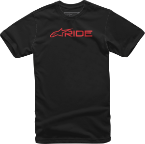 RIDE 3.0 TEE BLACK/RED 2X