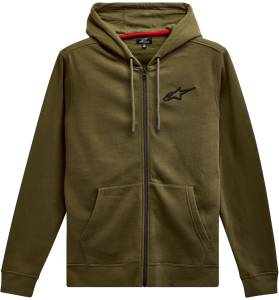 AGELESS CHEST HOODIE MILITARY GREEN /BLACK 2X