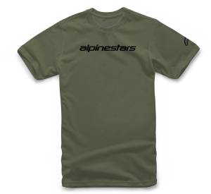 LINEAR WORDMARK TEE MILITARY GREEN/BLACK 2X