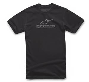 WORDMARK COMBO TEE BLACK/GREY 2X