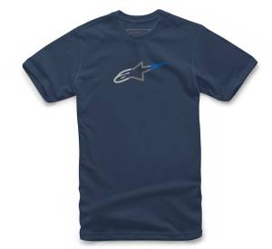 AGELESS RAKE TEE NAVY 2X