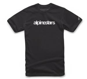 HERITAGE LOGO TEE BLACK/WHITE MD