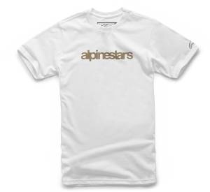 HERITAGE LOGO TEE WHITE/SAND 2X