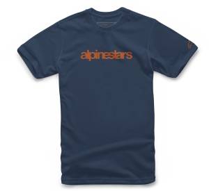 HERITAGE LOGO TEE NAVY/RUST 2X