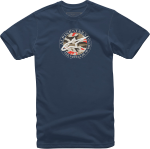 DOT CAMO TEE NAVY LG