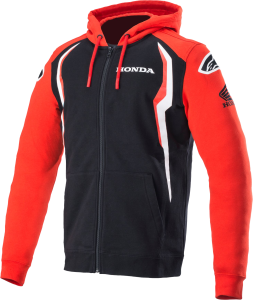 HONDA ZIP HOODIE RED/BLACK 2X