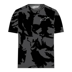 CAMO PERFORMANCE SS TEE BLACK/CAMO 2X