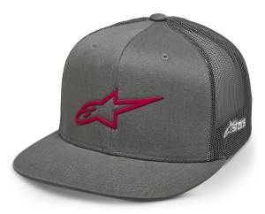 3D AGELESS TRUCKER HAT GREY/RED