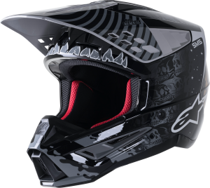 S-M5 SOLAR FLARE HELMET BLACK/GREY/GOLD SM