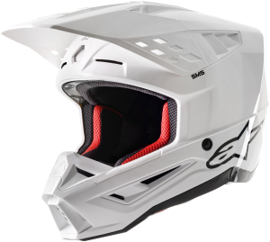 S-M5 SOLID HELMET WHITE GLOSSY XS