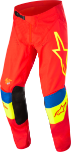 TECHSTAR QUADRO PANTS BRIGHT RED/YLW FLUO/BLUE SZ 28