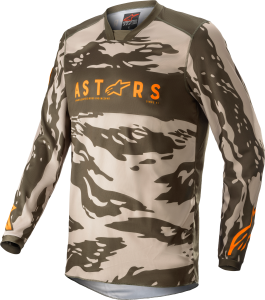 RACER TACTICAL JERSEY MLTRY/SAND CAMO/TANGE LG