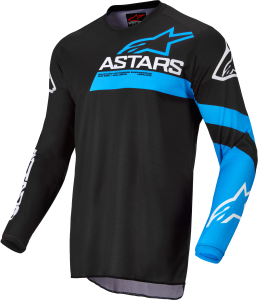 FLUID CHASER JERSEY BLACK/BLUE NEON LG