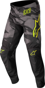 YOUTH RACER TACTICAL PANTS BLKGREY CAMOYLW FLUO SZ 22