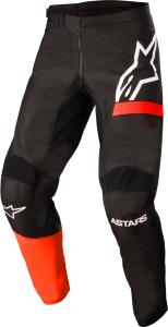 YOUTH RACER CHASER PANTS BLACK/BRIGHT RED SZ 22