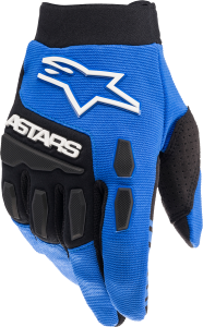 YOUTH & KIDS FULL BORE GLOVES BLUE/BLACK Y2XS