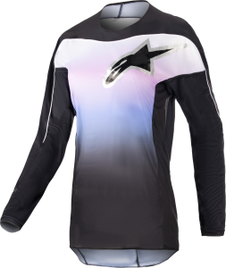 STELLA FLUID JERSEY BLACK/FROZEN PURPLE LG