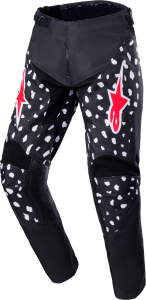 YOUTH RACER NORTH PANTS BLACK/NEON RED 22