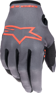 YOUTH & KIDS RADAR GLOVES MAGNET/NEON RED 2XS