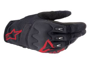 TECHDURA GLOVES FIRE RED/BLACK SM