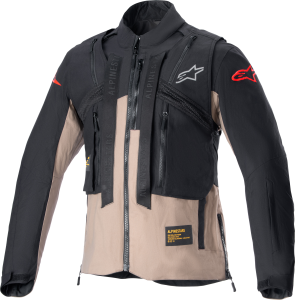 TECHDURA JACKET BLACK/FALCON BROWN 2X