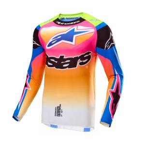 SUPERTECH LE COAST JERSEY WHT/DK BLU/PNK FLUO 2X