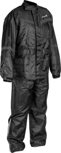 2 PIECE RAIN SUIT BLACK 2X