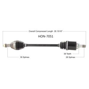 OE 2.0 AXLE FRONT HON