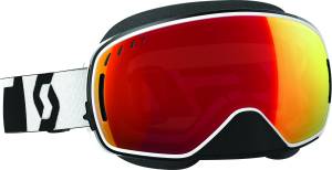 LCG SNO-X GOGGLE BLACK/WHITE CHROME W/CLEAR LENSES