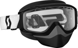 GOGGLE SPLIT OTG SNOW BLACK W/CLEAR LENS