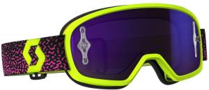 BUZZ PRO GOGGLE YELLOW/PINK W/PURPLE CHROME LENS