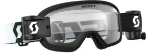 YOUTH BUZZ WFS GOGGLE BLACK/WHITE W/CLEAR LENS