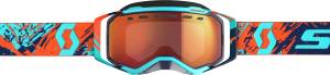 GOGGLE PROSPECT SNOW BLUE/ORANGE W/RED CHROME