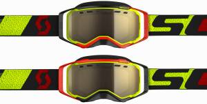 GOGGLE PROSPECT SNOW YLW/RED LIGHT SENSATIVE BRONZE CHROME