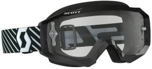 HUSTLE GOGGLE BLACK/WHITE W/CLEAR WORKS LENS