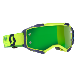 FURY GOGGLE BLUE/YELLOW GREEN CHROME WORKS LENS