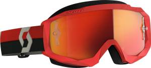 HUSTLE X MX GOGGLE RED/GREY ORANGE CHROME WORKS