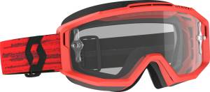 SPLIT OTG GOGGLE DARK RED W/CLEAR WORKS LENS