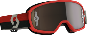 YOUTH BUZZ MX PRO GOGGLE RED/GREY W/GOLD CHROME WORKS