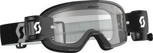 YOUTH BUZZ MX PRO GOGGLE WFS BLACK/GREY W/CLEAR WORKS