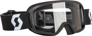 YOUTH BUZZ MX GOGGLE BLACK/GREY W/CLEAR