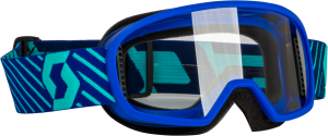 YOUTH BUZZ MX GOGGLE BLUE/TEAL BLUE W/CLEAR