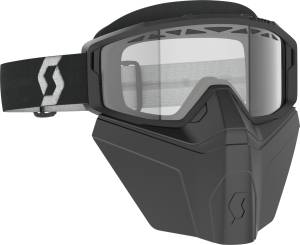 PRIMAL SAFARI FACEMASK GOGGLE BLACK/WHITE CLEAR LENS