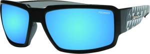 BOOGIE BOMB EYEWEAR MATTE BLACK W/ICE BLUE POLARIZED